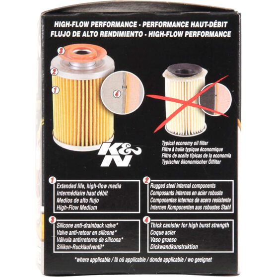 K&N Wrench Off Performance Gold Oil Filter HP-1003 (Interchangeable