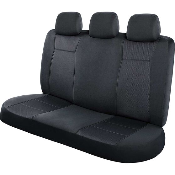 Sca Jacquard Seat Covers Charcoal Adjustable Headrests Rear Seat Supercheap Auto