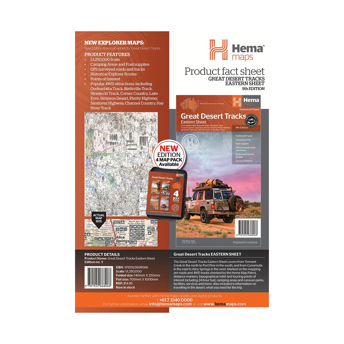 Hema Map Great Desert Tracks Eastern Sheet, , scaau_hi-res