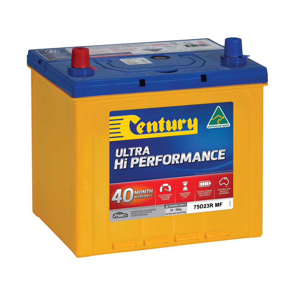 Century Battery Ultra Hi Performance 75D23R MF 620CCA Supercheap Auto