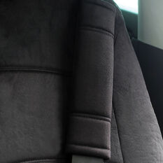 SCA Suede Velour Seat Belt Buddies Black Pair, , scaau_hi-res