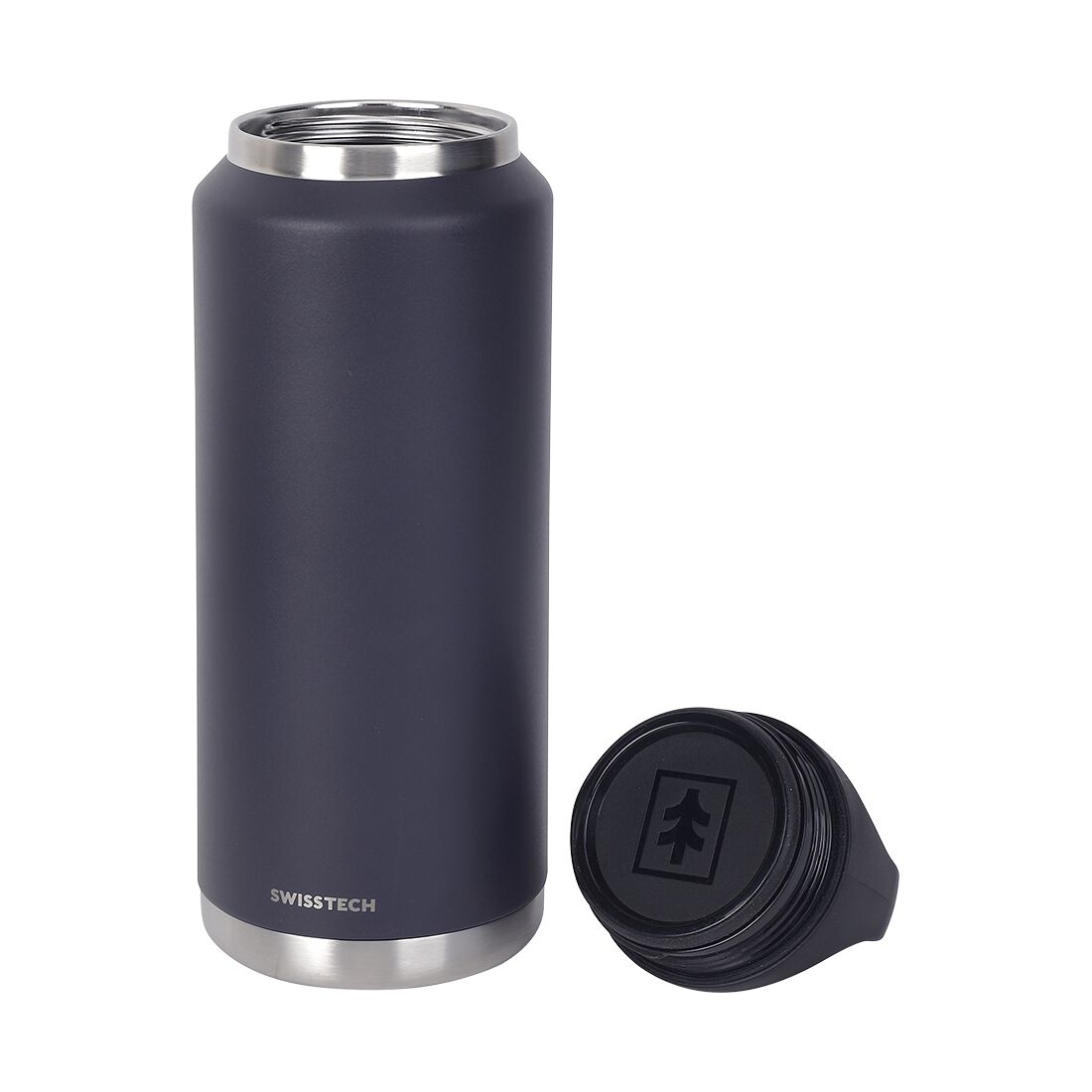Swiss Tech Drink Bottle - 36oz/1063ml, Charcoal, , scaau_hi-res