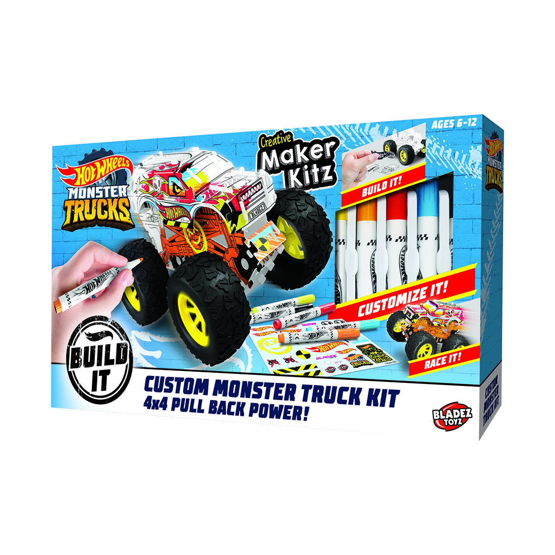 Hot Wheels Creative Maker Kitz - Custom Monster Trucks, , scaau_hi-res
