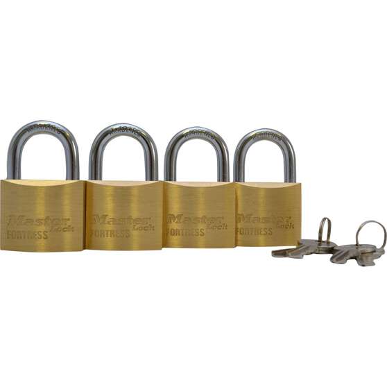 Master Lock Fortress Padlock - 40mm, 4 Pack, , scaau_hi-res