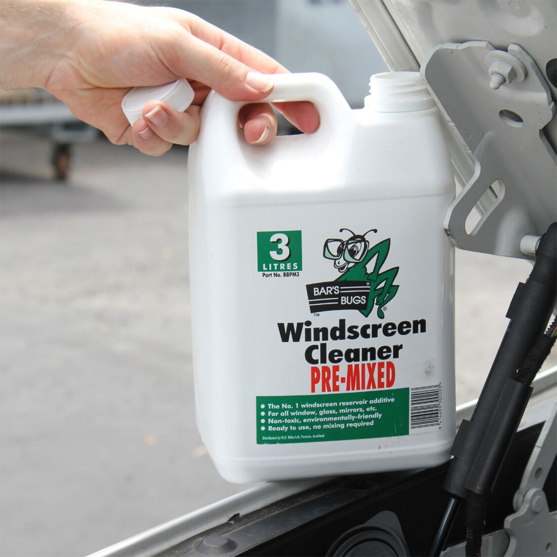 Bar's Bugs Pre-mix Windscreen Cleaner 3 Litre, , scaau_hi-res