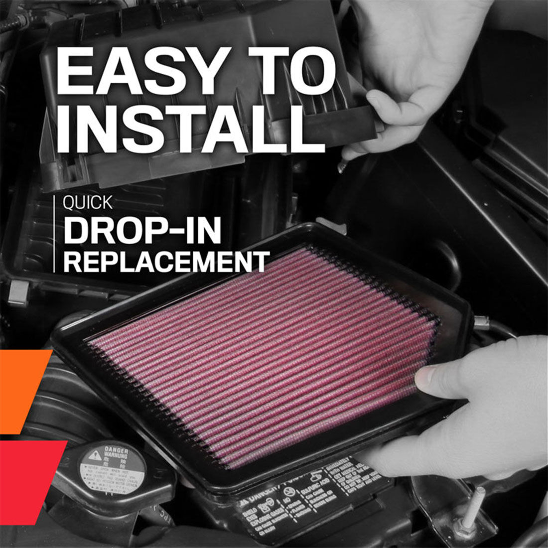 K&N Air Filter - 33-2852 (Interchangeable with A1575), , scaau_hi-res