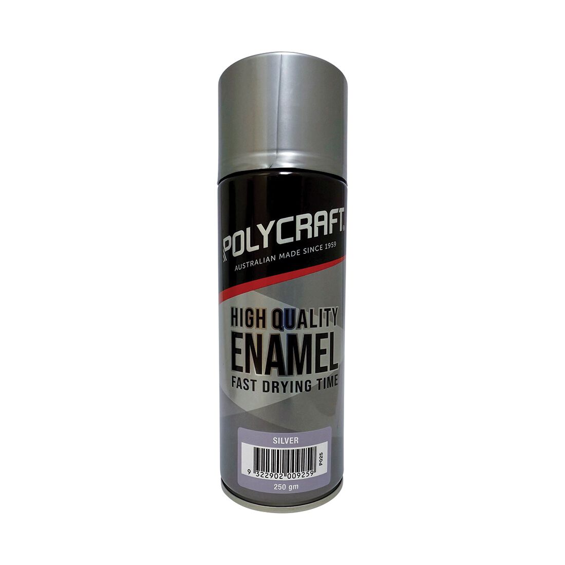Polycraft Premium Enamel Spray Paint - Matte Silver, , scaau_hi-res