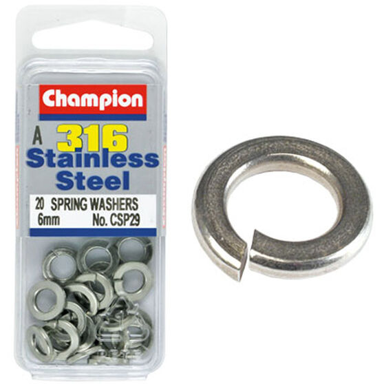 Champion Spring Washers - 6mm 6mm 6mm, , scaau_hi-res
