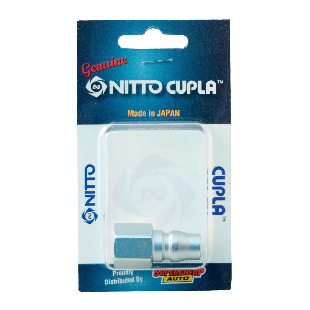 Nitto Air Fitting Nipple Female Plug 1/4" P-20PF, , scaau_hi-res