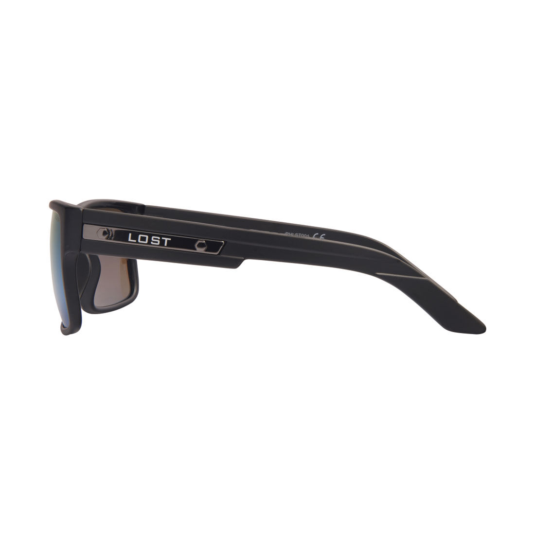 LOST Sunglasses Fiction Mirror Matt Black Blue, , scaau_hi-res
