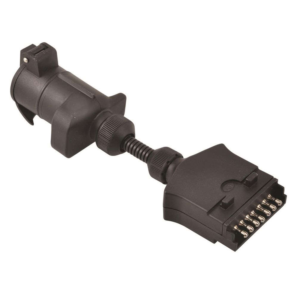 SCA Trailer Adaptor - 7 Pin Flat Socket to 7 Pin Large ...