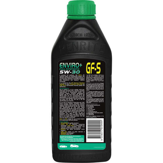 Penrite Enviro+ GF-S Engine Oil - 5W-30 1 Litre, , scaau_hi-res