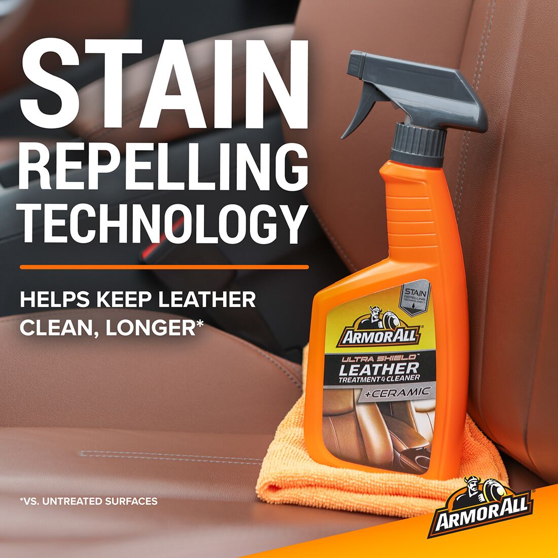 Armor All Ultra Shield Ceramic Leather Treatment & Cleaner 500mL, , scaau_hi-res