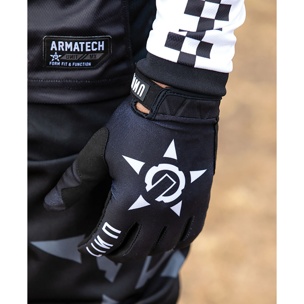 Unit Mens Riding Gloves Check Black Supercheap Auto