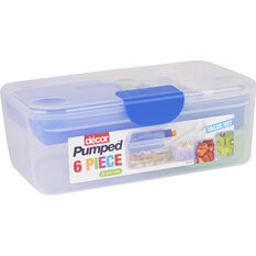 d&eacute;cor 6 Piece Lunch Box 2.25L, , scaau_hi-res