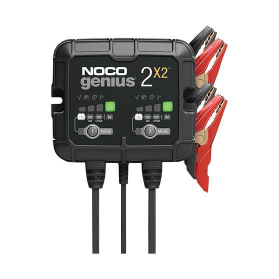 NOCO Genius 2X2 Smart Battery Charger 6V/12V 2-Bank 4 Amp, , scaau_hi-res