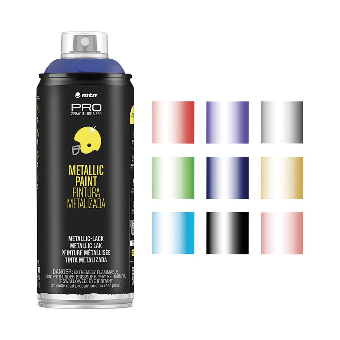MTN Pro Metallic Dark Blue Spray Paint 400mL, , scaau_hi-res