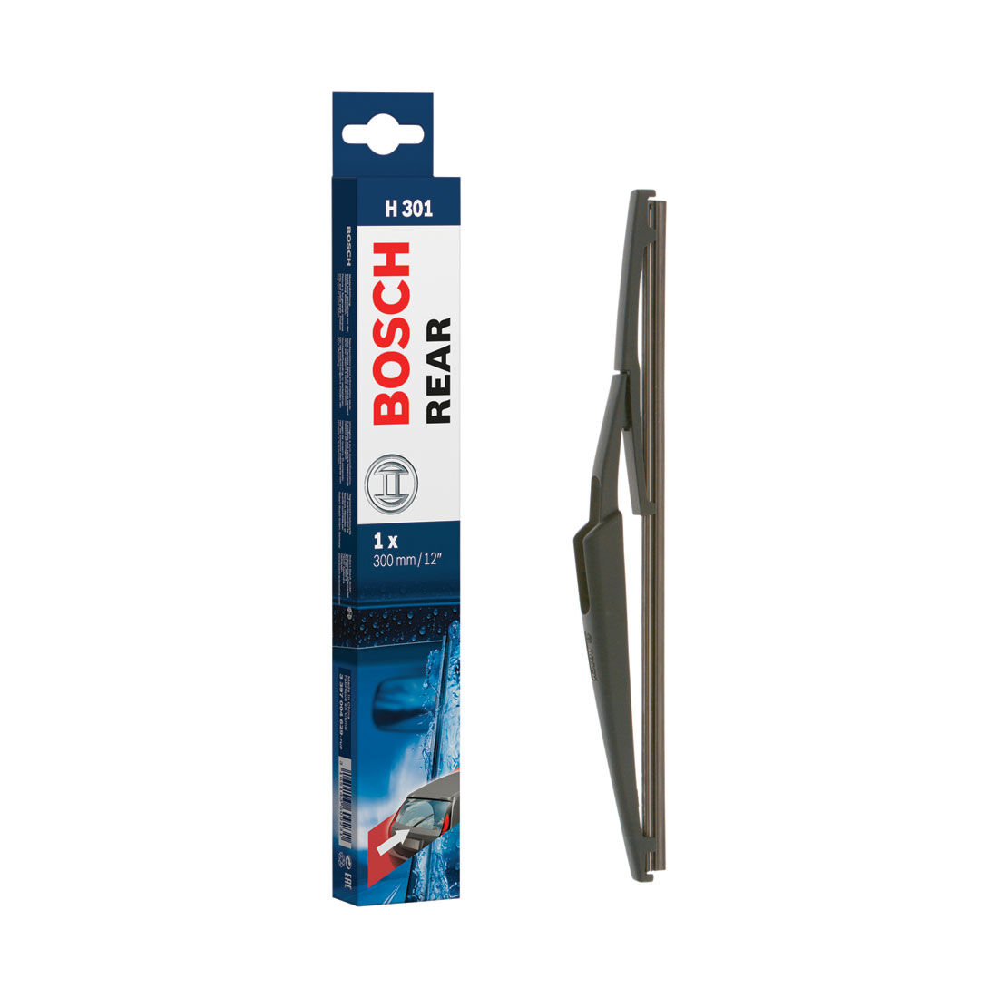 Bosch Rear Wiper Blade 300mm (12") Single - H301, , scaau_hi-res