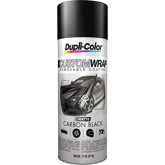 Dupli-Color Aerosol Paint Custom Wrap, Matte Carbon Black - 311g, , scaau_hi-res