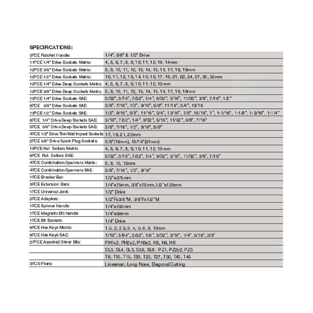 ToolPRO Automotive Tool Kit 198 Piece, , scaau_hi-res
