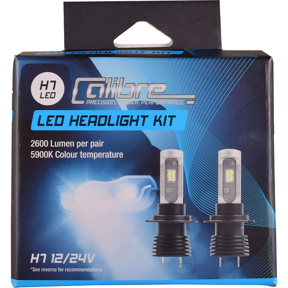 Calibre LED Headlight Globes H7 Supercheap Auto