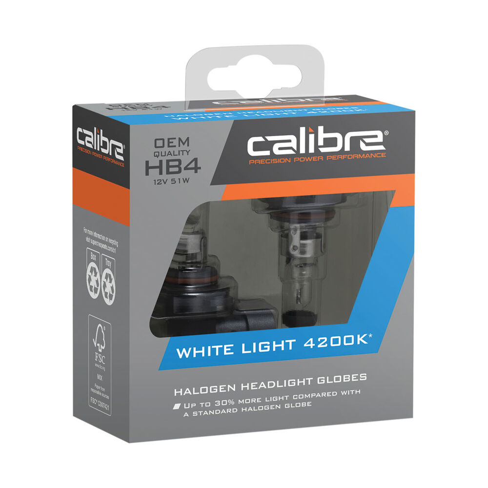 Calibre Headlight Globe HB4 12V 51W White Light Supercheap Auto