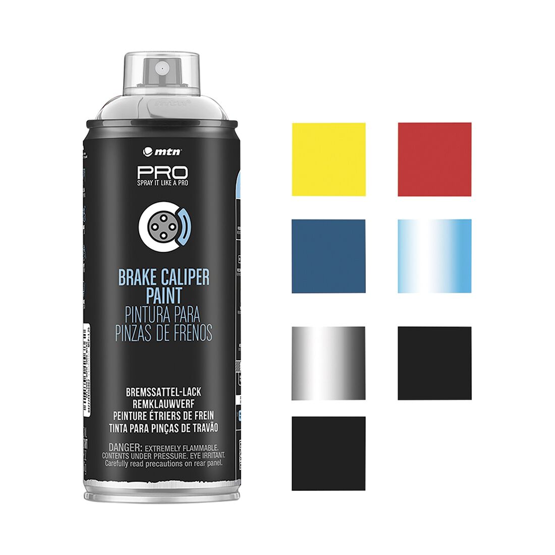 MTN PRO Caliper Paint Silver 400ml Spray Paint, , scaau_hi-res