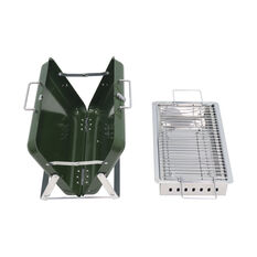 Mini BBQ Briefcase Grill Large Green, , scaau_hi-res