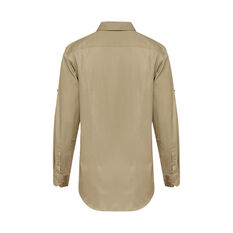 Hard Yakka Koolgear Vented Long-Sleeved Shirt Khaki Khaki M, Khaki, scaau_hi-res