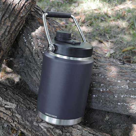 Swiss Tech Jug - 64oz/1892ml, Charcoal, , scaau_hi-res