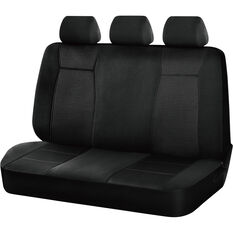 SCA Jacquard Seat Covers Black Adjustable Headrests Rear Bench, , scaau_hi-res