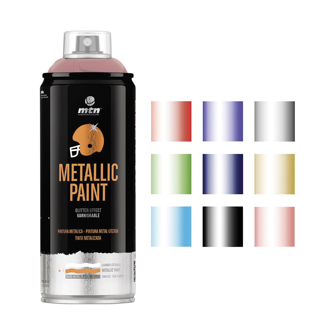 MTN Pro Metallic Pink Gold Spray Paint 400mL, , scaau_hi-res