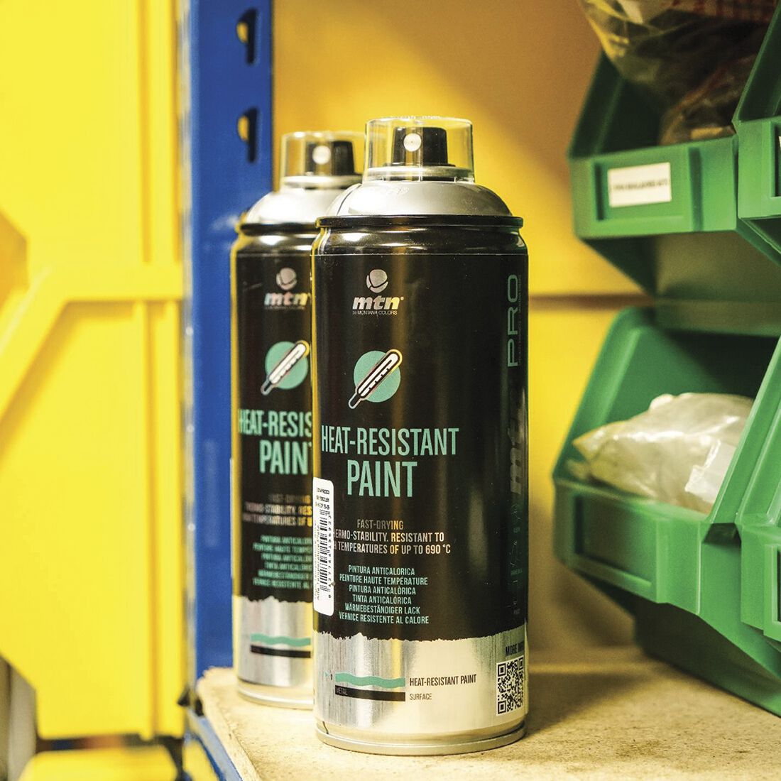 MTN Pro Black Heat Resistant Spray Paint 400mL, , scaau_hi-res