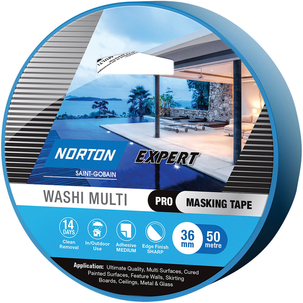 Norton Expert 14 Day Masking Tape 36mm x 50m Supercheap Auto