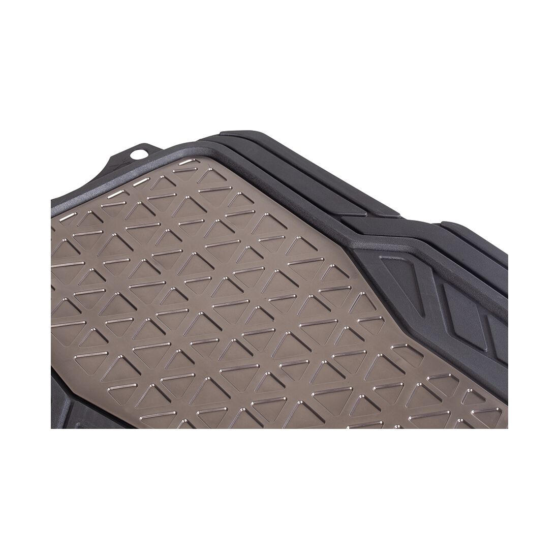 SCA Floor Mats PVC Rubber Pattern Gunmetal Set of 4, , scaau_hi-res