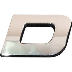 SCA 3D Chrome Badge Letter D, , scaau_hi-res