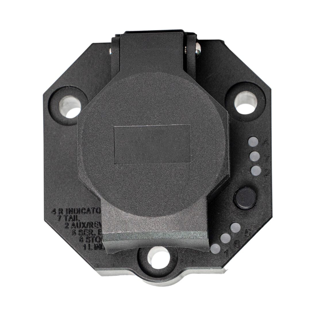 SCA Trailer Socket 7 Pin Large Round LED, , scaau_hi-res