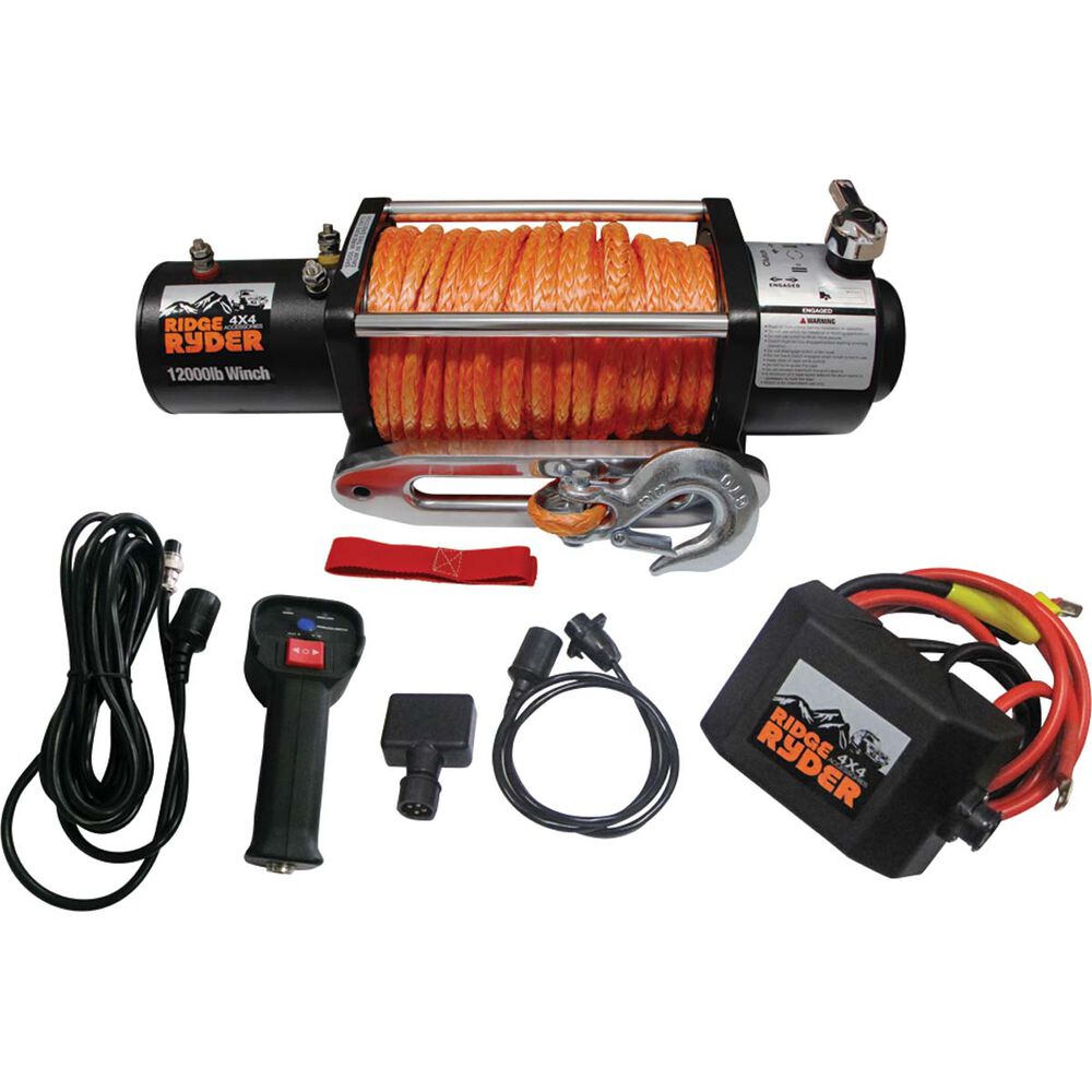 Ridge Ryder Electric Winch 12V, 12000lb Supercheap Auto
