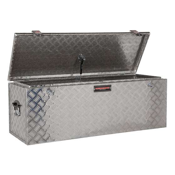 Thunderbox Aluminium Checkerplate Tool Box 114 Litre, , scaau_hi-res