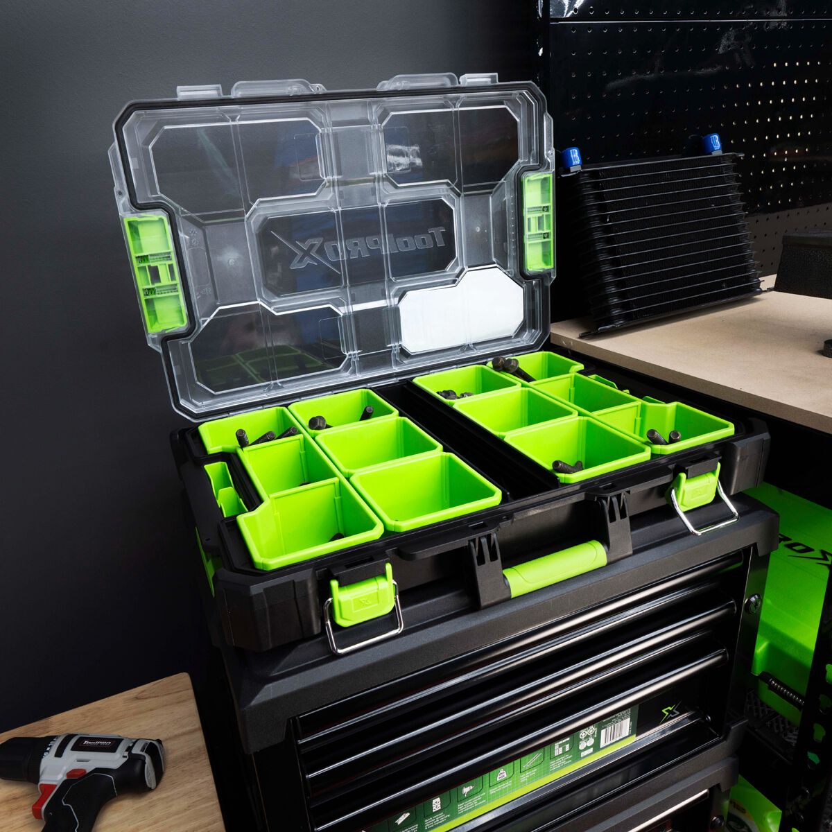 ToolPRO-X Metal Modular Storage System - Large Plastic Organiser, , scaau_hi-res