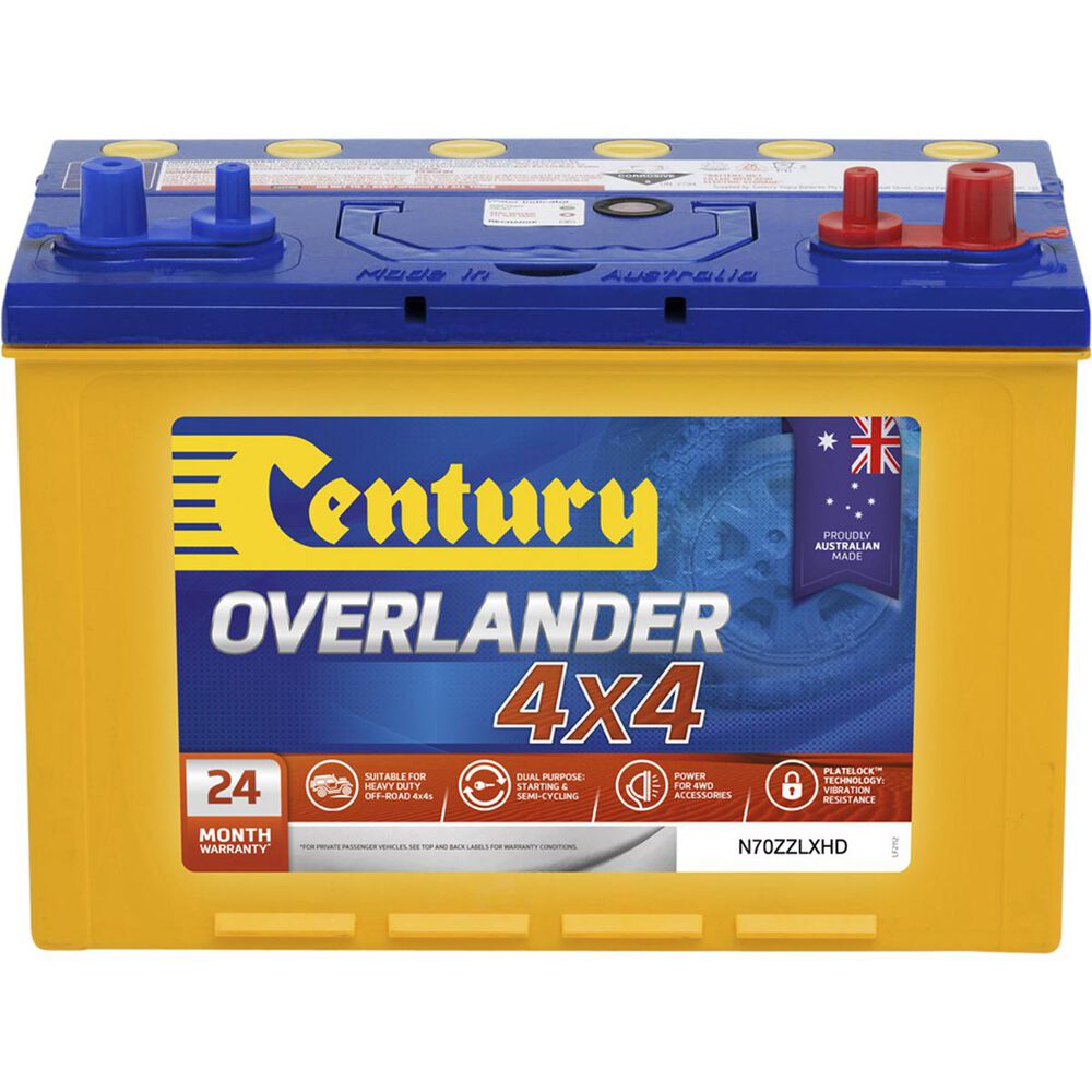 Century 4WD Battery N70ZZLXHD, 735CCA Supercheap Auto
