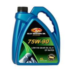 Gulf Western Gear Lube Low Viscosity - 75W-90, 4L, , scaau_hi-res