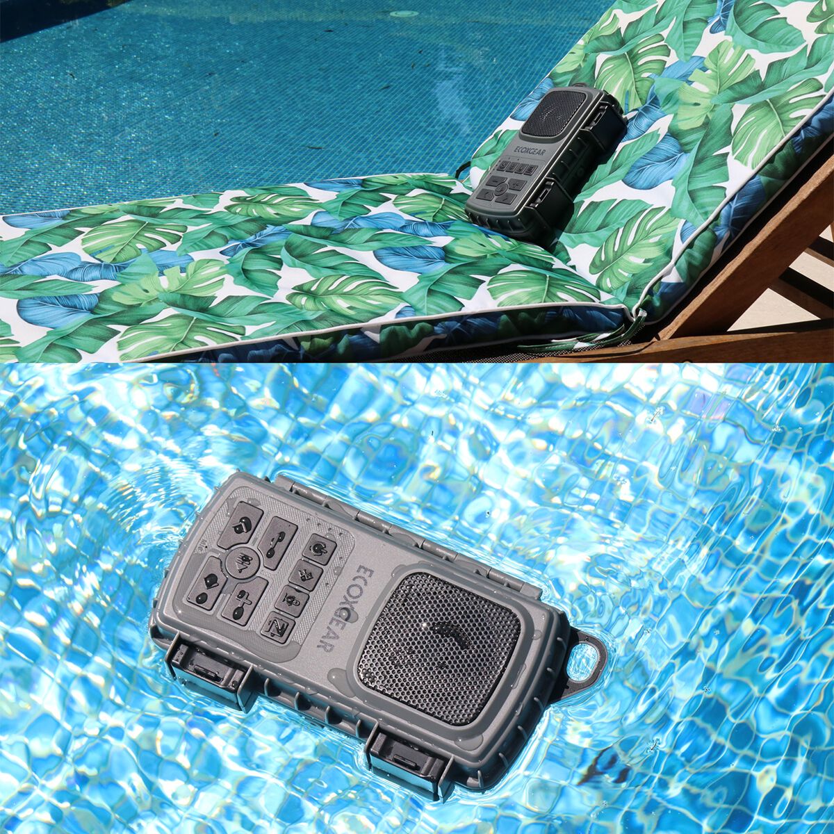 ECOXGEAR EcoExtreme 2 Grey 15W Waterproof Floating Bluetooth Speaker, , scaau_hi-res