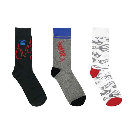 Hot Wheels Socks 3 Pack, , scaau_hi-res