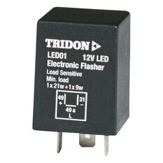Tridon LED Flasher - 12V 3 Pin, Outage - LED01, , scaau_hi-res