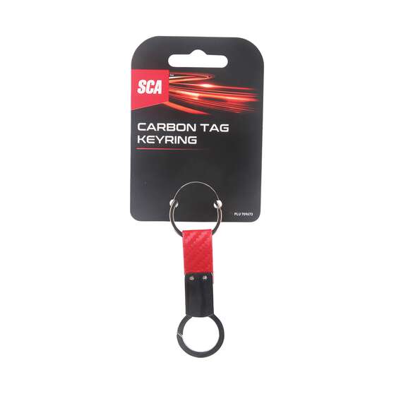 SCA Carbon Fibre Tag Keyring, , scaau_hi-res