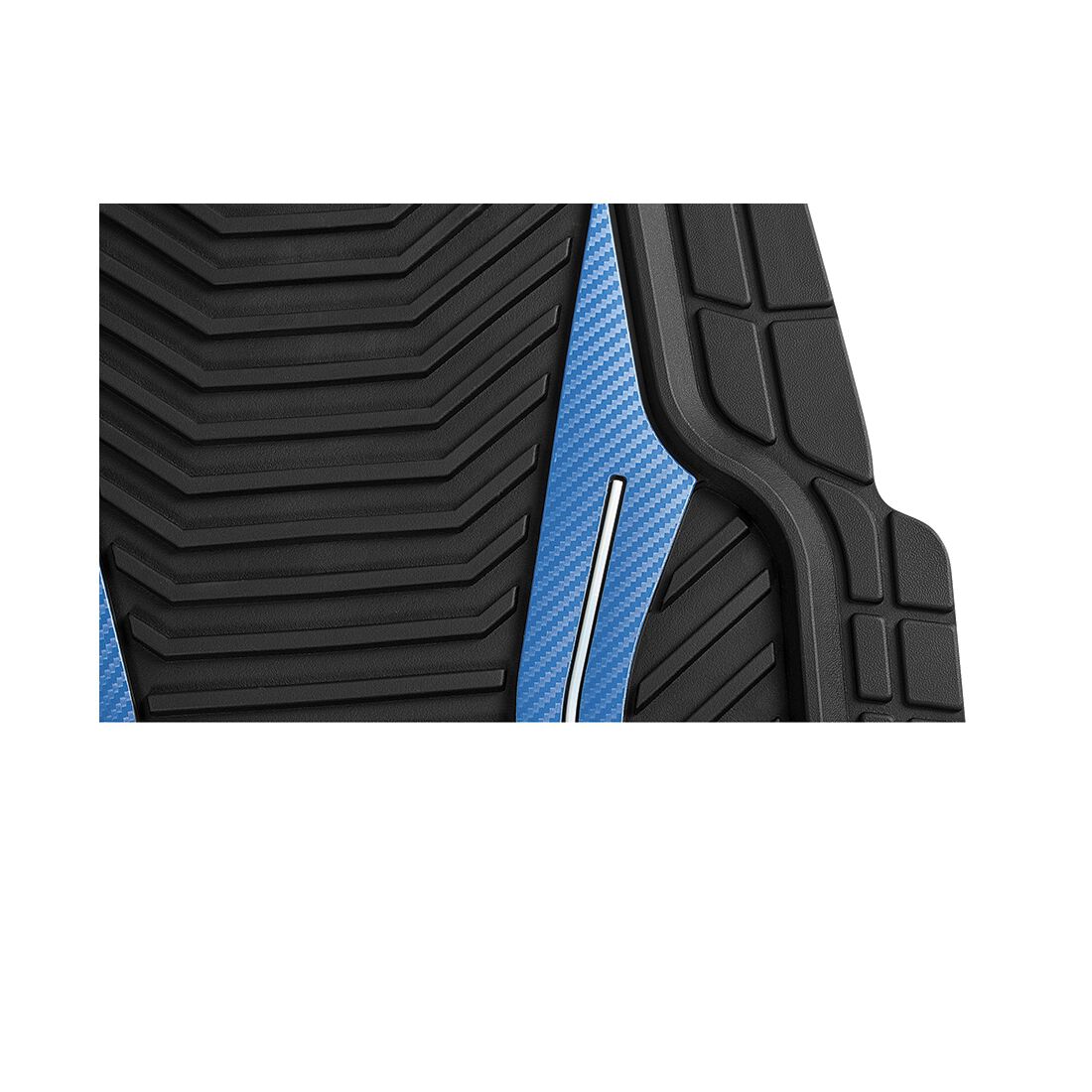 SCA Floor Mats PVC Rubber Sports Blue Set of 4, , scaau_hi-res
