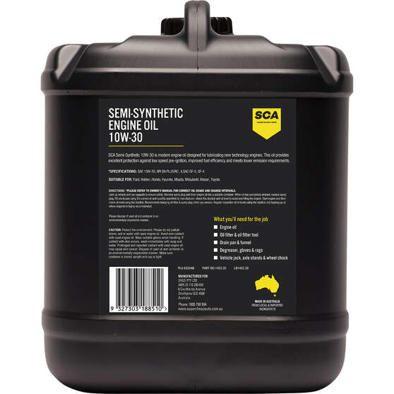 SCA Semi Synthetic Engine Oil 10W-30 20 Litre, , scaau_hi-res
