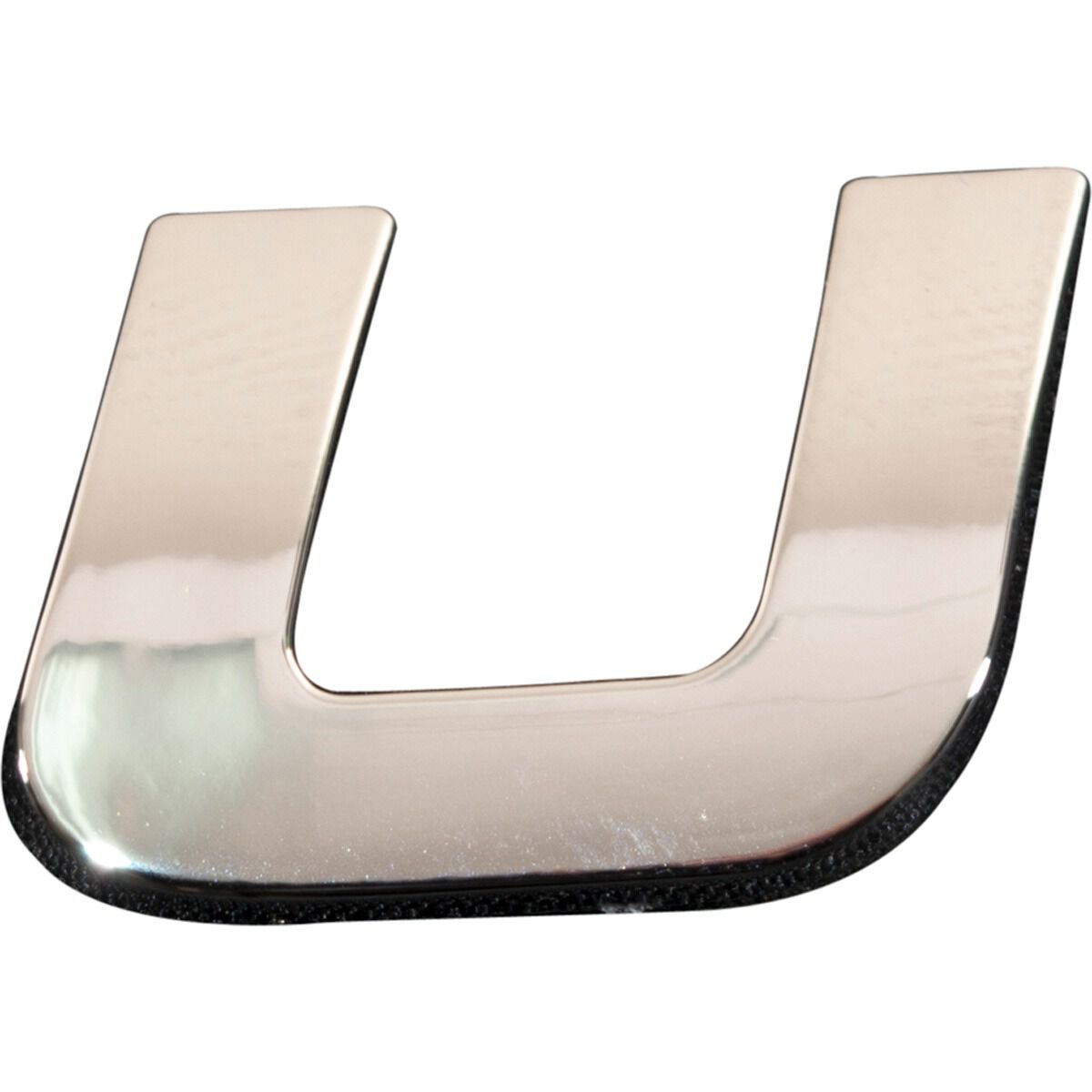 SCA 3D Chrome Badge Letter U, , scaau_hi-res