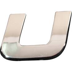 SCA 3D Chrome Badge Letter U, , scaau_hi-res